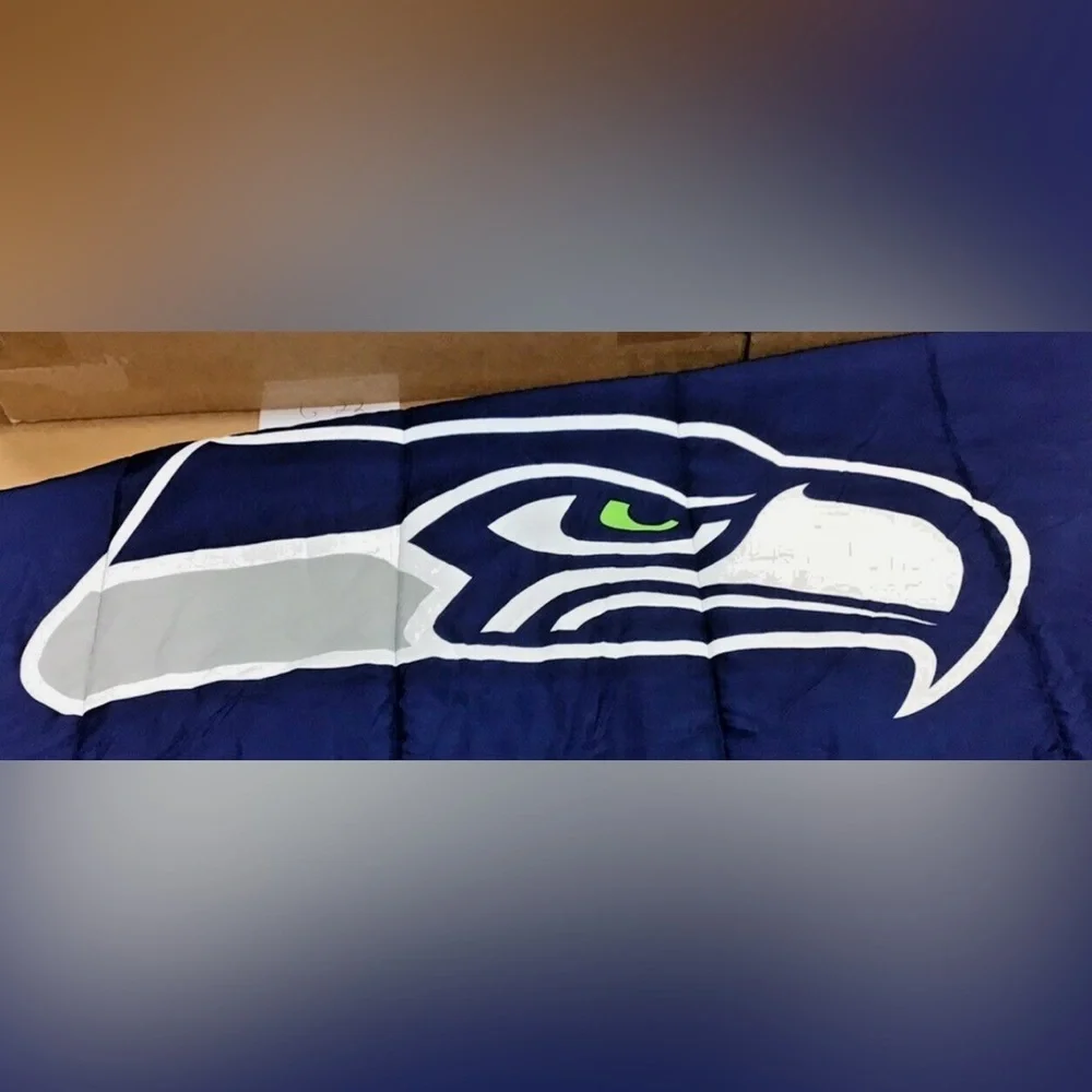 Seattle Seahawk Football Blanket